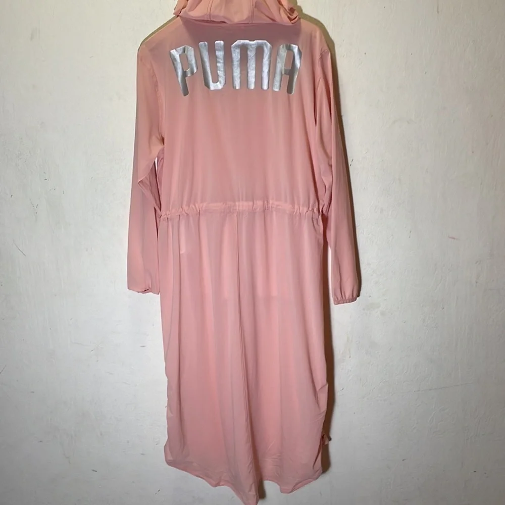 Puma En Pointe Sheer Peach Beige Jacket Size Large NWT